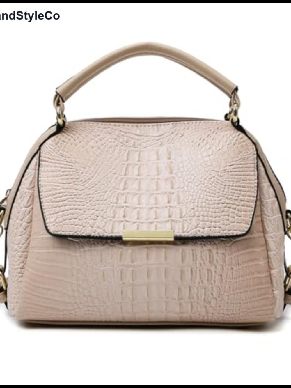 Crocodile Style Large Tote Bag Adjustable Strap Wristlet